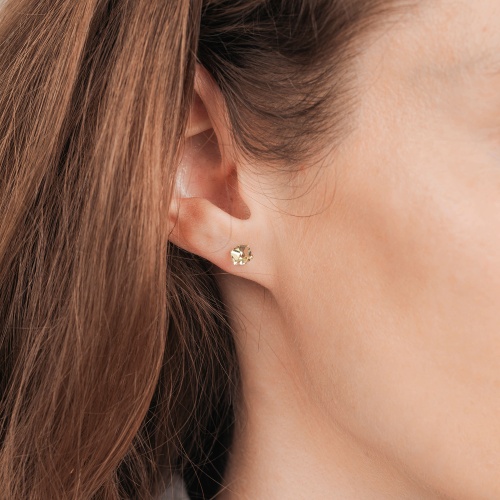 Пусеты Fiore Luna  Yellow, SWE2127/1 Y S фото 4